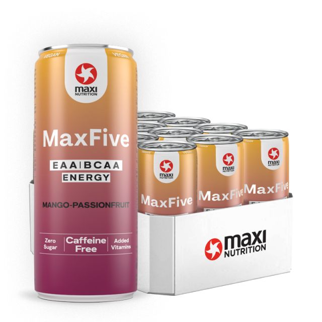 MaxFive EAA/BCAA Energy Drink Mango-Passionfruit 12 x 330ml