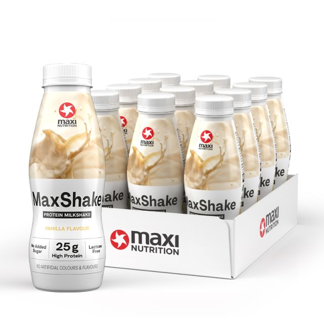 MaxShake Vanilla 12 x 330ml laktosefrei (mit Pfand)