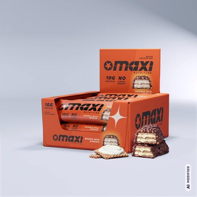 Protein Waffle Bar Double Milk Spread 12 x 39 g