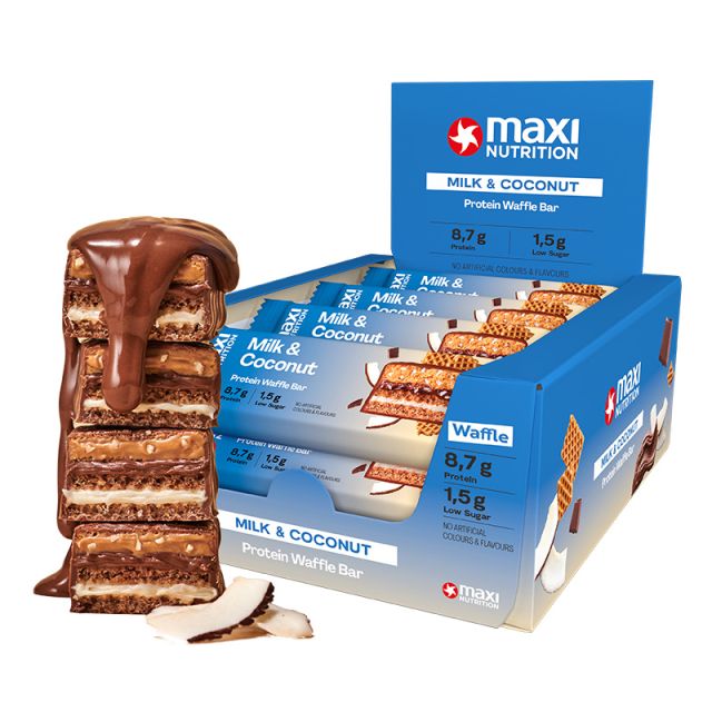 maxinutrition-protein-waffle-bar-milk-coconut-perfo-tray-8,7g-protein