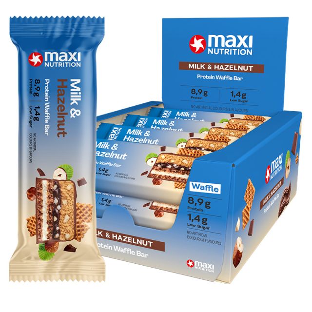 Protein Waffle Bar Milk & Hazelnut 12 x 40 g