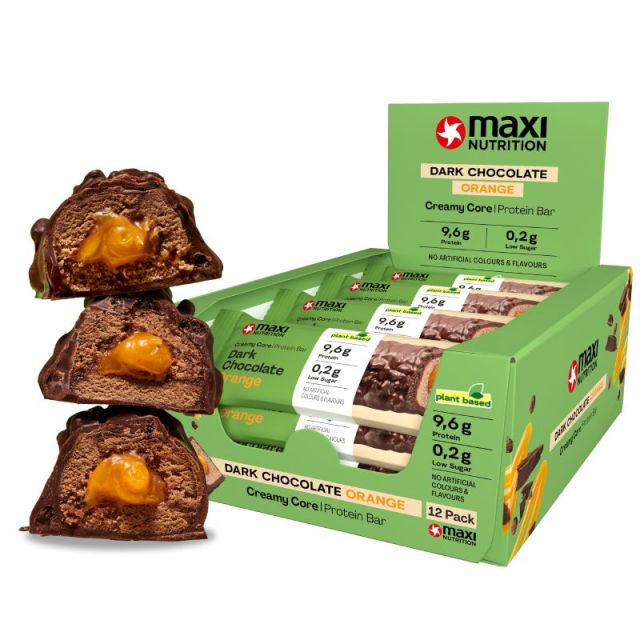 Vegan Creamy Core Protein Bar Dark Chocolate Orange 12 x 45 g