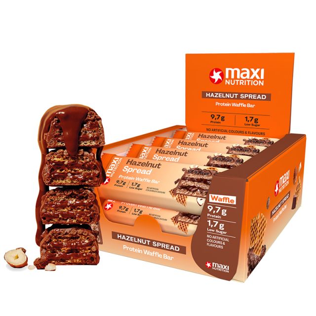 Protein Waffle Bar Hazelnut Spread 12 x 39 g