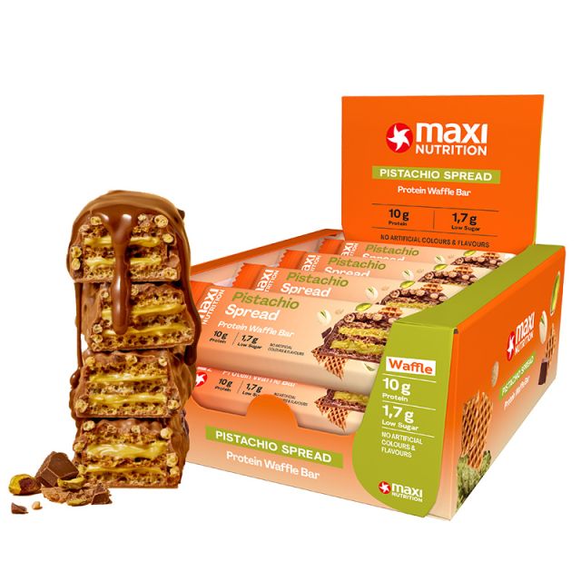 Protein Waffle Bar Pistachio Spread 12 x 39 g