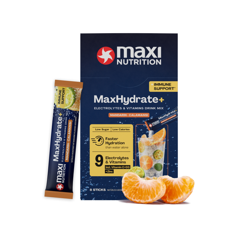 MaxHydrate+ Immune Support Elektrolyt Getränk Mandarin-Calamansi 8 x 16 g