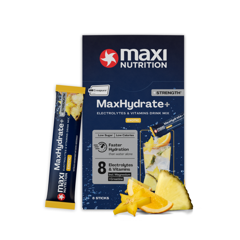 MaxHydrate+ Strength Elektrolyt Getränk Exotic 8 x 20 g
