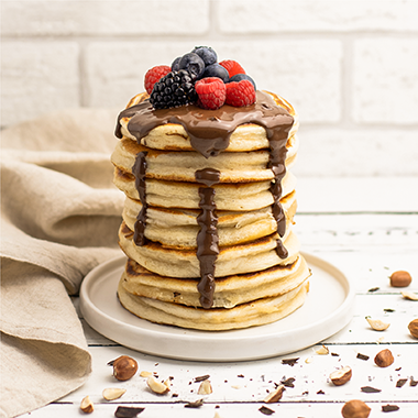 Protein Pancakes mit Schoko-Topping