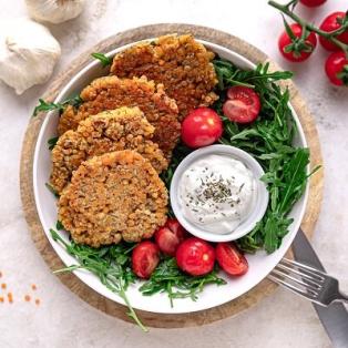 Protein Linsenfrikadellen