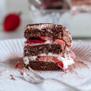 Protein Erdbeer Tiramisu