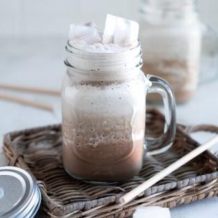 High Protein Eiskaffee mit Banane