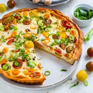 Protein Kürbis Quiche