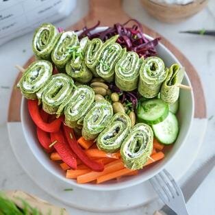 Protein Spinat Pfannkuchen