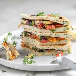 Herzhafte Protein Pancakes