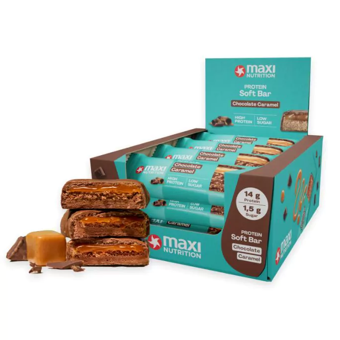 Soft Protein Riegel Chocolate Caramel 45 g - MaxiNutrition