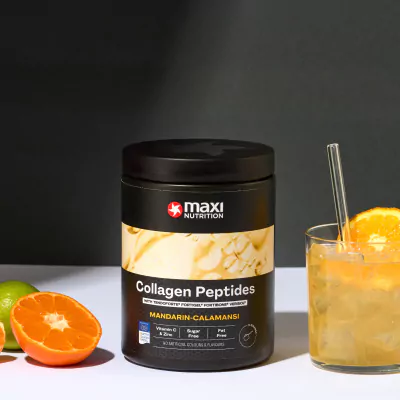 maxinutrition-collagen-peptides-mandarin-calamansi-glas