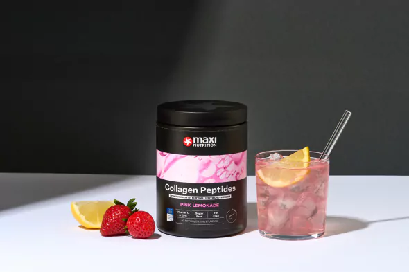 maxinutrition-collagen-peptides-pink-lemonade-mood-glas