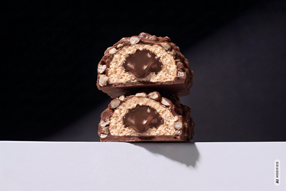 maxinutrition-creamy-core-protein-bar-dark-chocolate-coconut-riegel-gestapelt