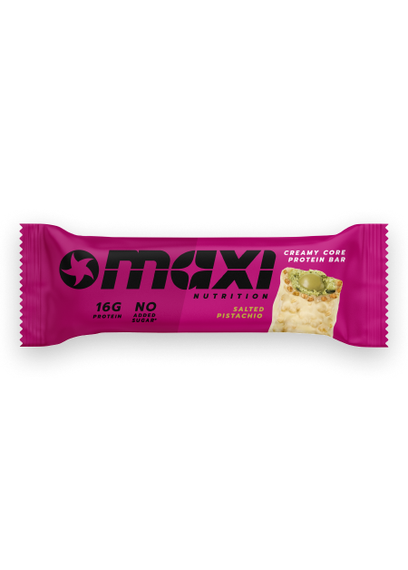 MaxiNutrition Creamy Core Protein Bar Salted Pistachio freigestellt