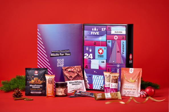 maxinutrition fitness food adventskalender offen inhalt