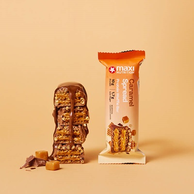 MaxiNutrition Protein Waffle Bar Caramel Spread