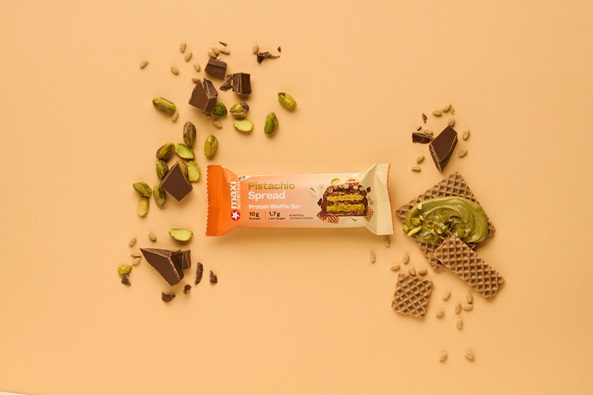 maxinutrition protein waffle bar pistachio spread zutaten